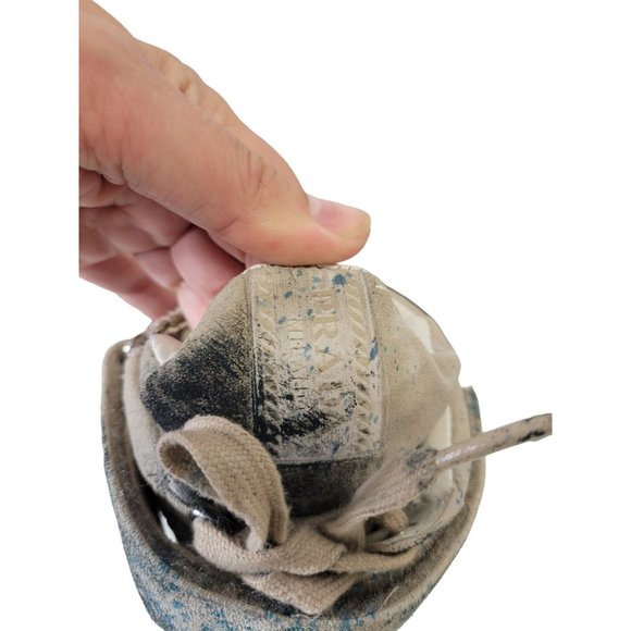 Prada Women's size 7.5 blue paint splash high top sneaker - Picture 9 of 16